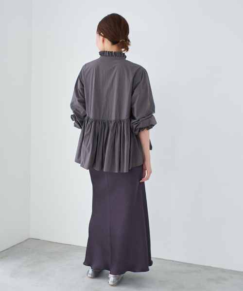 IENA タフタショートダウンコート