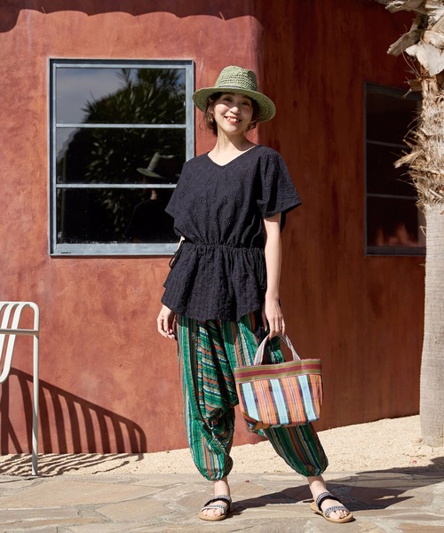 チャイハネ（チャイハネ）の「【チャイハネ】シフルディトップス（その他トップス・レディース・ブラウン/ホワイト/ブラック・FREE）」の19枚目の写真