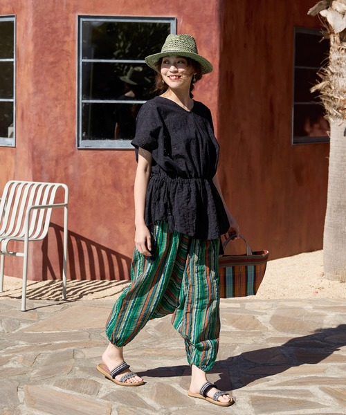 チャイハネ（チャイハネ）の「【チャイハネ】シフルディトップス（その他トップス・レディース・ブラウン/ホワイト/ブラック・FREE）」の13枚目の写真