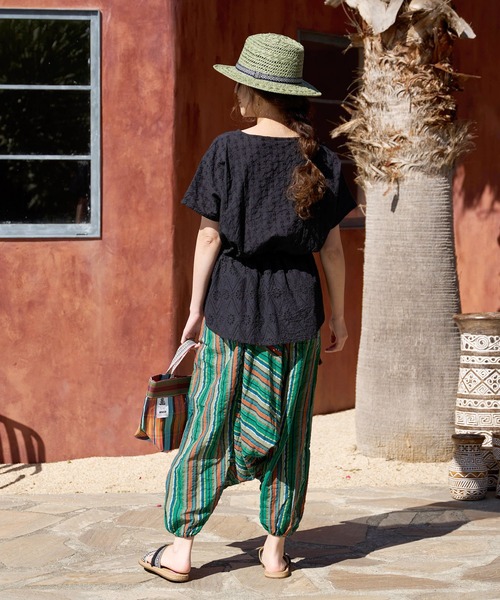 チャイハネ（チャイハネ）の「【チャイハネ】シフルディトップス（その他トップス・レディース・ブラウン/ホワイト/ブラック・FREE）」の15枚目の写真