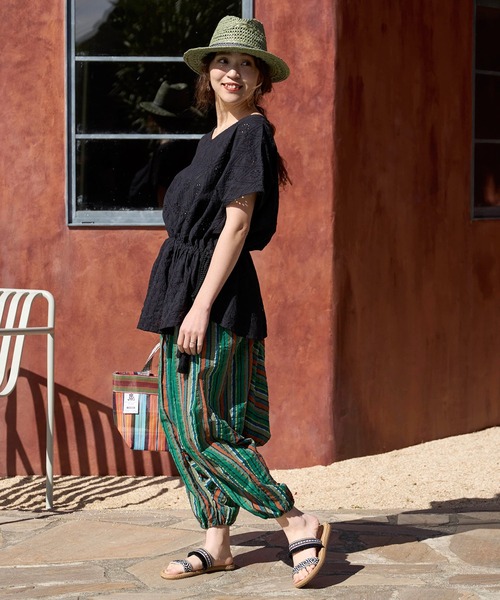 チャイハネ（チャイハネ）の「【チャイハネ】シフルディトップス（その他トップス・レディース・ブラウン/ホワイト/ブラック・FREE）」の17枚目の写真