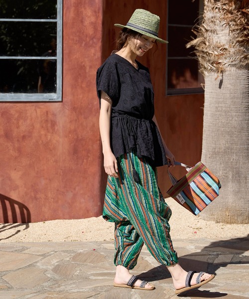 チャイハネ（チャイハネ）の「【チャイハネ】シフルディトップス（その他トップス・レディース・ブラウン/ホワイト/ブラック・FREE）」の14枚目の写真