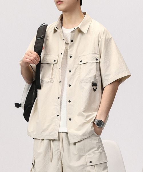 セール】aimoha outdoorユニセックス ポケット シャツ（シャツ