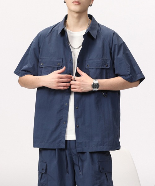 aimoha(アイモハ)の「aimoha outdoorユニセックス ポケット シャツ (SS)(シャツ/ブラウス・レディース・オフホワイト/ネイビー/ベージュ・SMALL/MEDIUM/LARGE)」の10枚目の写真