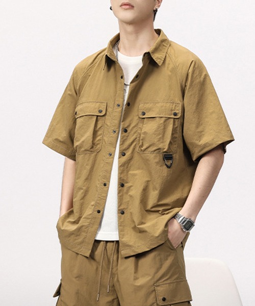 aimoha(アイモハ)の「aimoha outdoorユニセックス ポケット シャツ (SS)(シャツ/ブラウス・レディース・オフホワイト/ネイビー/ベージュ・SMALL/MEDIUM/LARGE)」の11枚目の写真