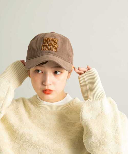 KBF（ケイビーエフ）の「プランプエンブロイダリーCAP（キャップ・レディース・ブラウン/グリーン系その他・ONE）」の11枚目の写真