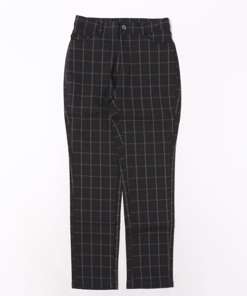 BELLUNA PLUS(ベルーナ)の「ウルトラ美脚!ストレッチパンツ73丈(その他パンツ・レディース・ブラック系その他/ベージュ系/チャコール/インディゴブルー/チェック/ブラック系/グレー系その他/ブラック系その他2/ブラウン系/ブラック/ネイビー系/グレー系/ブラック系その他4/ブラック系その他3・LARGE/MEDIUM/SMALL/X-LARGE)」の3枚目の写真