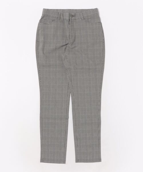 BELLUNA PLUS(ベルーナ)の「ウルトラ美脚!ストレッチパンツ73丈(その他パンツ・レディース・ブラック系その他/ベージュ系/チャコール/インディゴブルー/チェック/ブラック系/グレー系その他/ブラック系その他2/ブラウン系/ブラック/ネイビー系/グレー系/ブラック系その他4/ブラック系その他3・LARGE/MEDIUM/SMALL/X-LARGE)」の14枚目の写真