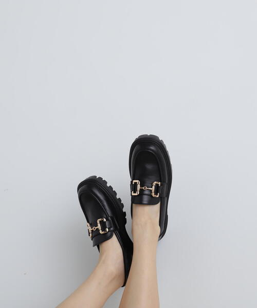 N.（N. Natural Beauty Basic）（エヌエヌナチュラルビューティーベーシック）の「◆ローファー（ローファー・レディース・ブラック・23.5/22.5）」の2枚目の写真