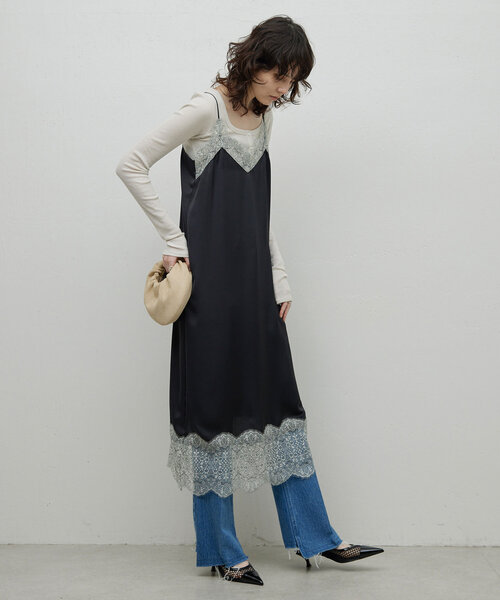 GALLARDAGALANTE(ガリャルダガランテ) レースキャミワンピース GALLARDAGALANTE（ガリャルダガランテ）の「レースキャミワンピース