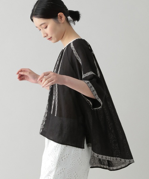 スタジオクリップ　配色刺繍ブラウス studio CLIP（スタディオクリップ）の「《natural by clip》配色