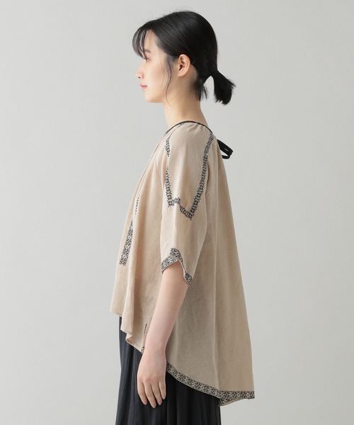 スタジオクリップ 配色刺繍ブラウス studio CLIP(スタディオクリップ)の「《natural by clip》配色
