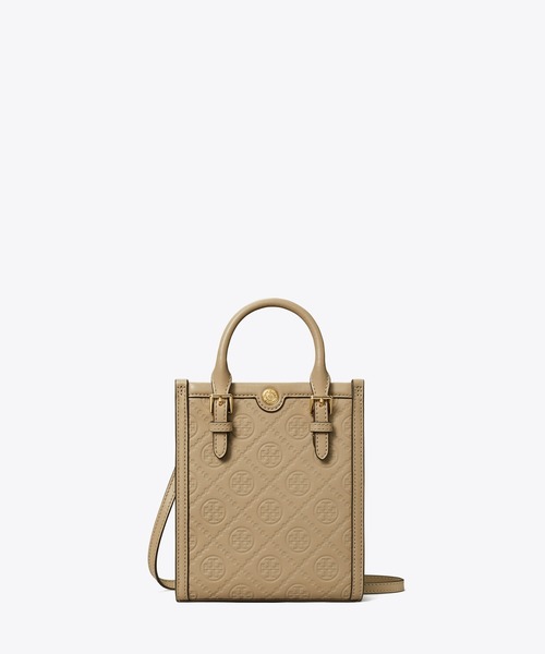 TORY BURCH（トリーバーチ）の「Tモノグラム レザー ミニトート