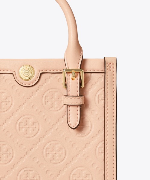 TORY BURCH（トリーバーチ）の「Tモノグラム レザー ミニトート
