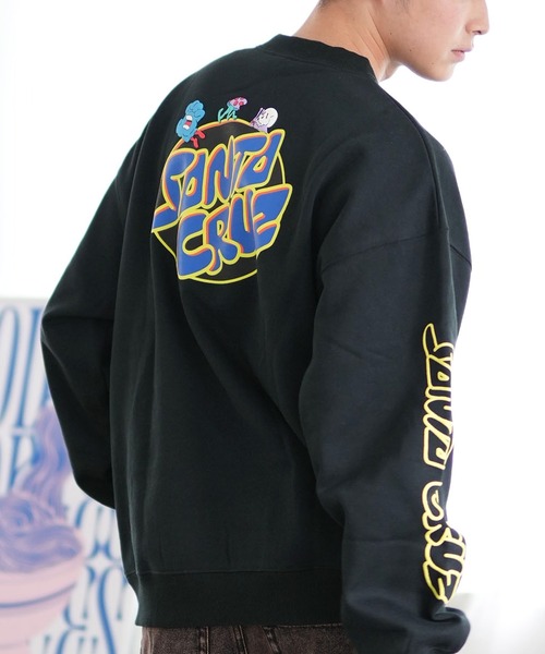 SANTA CRUZ(サンタクルーズ)の「【ムラサキスポーツ限定】SANTACRUZ/サンタクルーズトレーナー/スウェット バックプリント 502243301(スウェット・メンズ・シルバーグレー/カーキブラウン/スミクロ・M/L/XL)」の2枚目の写真