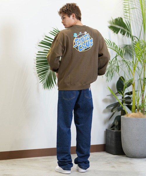 SANTA CRUZ(サンタクルーズ)の「【ムラサキスポーツ限定】SANTACRUZ/サンタクルーズトレーナー/スウェット バックプリント 502243301(スウェット・メンズ・シルバーグレー/カーキブラウン/スミクロ・M/L/XL)」の6枚目の写真