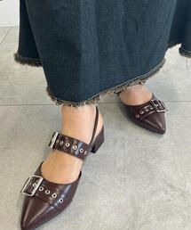 WEGO | WEGO/ハトメベルトポインテッドシューズ(パンプス)