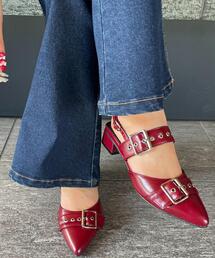 WEGO | WEGO/ハトメベルトポインテッドシューズ(パンプス)