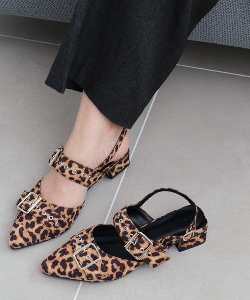 WEGO（ウィゴー）の「WEGO/ハトメベルトポインテッドシューズ（パンプス・レディース・ブラウン/シルバー/オフホワイト/ブラック/ワイン/レッド系その他/レッド/ホワイト/ブラウン系その他/その他1/ライトピンク・LARGE/MEDIUM/SMALL/X-LARGE）」の11枚目の写真