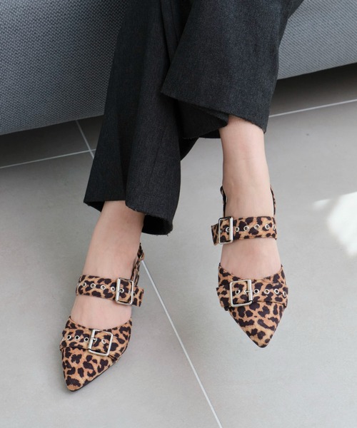 WEGO（ウィゴー）の「WEGO/ハトメベルトポインテッドシューズ（パンプス・レディース・ブラウン/シルバー/オフホワイト/ブラック/ワイン/レッド系その他/レッド/ホワイト/ブラウン系その他/その他1/ライトピンク・LARGE/MEDIUM/SMALL/X-LARGE）」の16枚目の写真