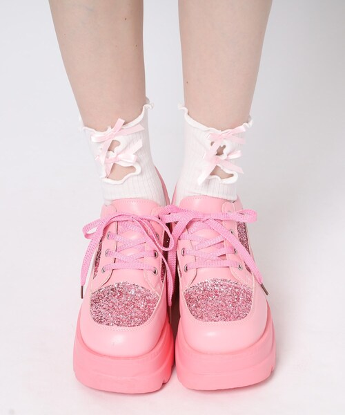 厚底グリッタースニーカー（スニーカー）｜cs T&P（シーエスティーアンドピー）
