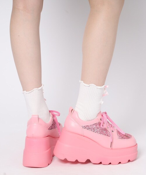 厚底グリッタースニーカー（スニーカー）｜cs T&P（シーエスティーアンドピー）