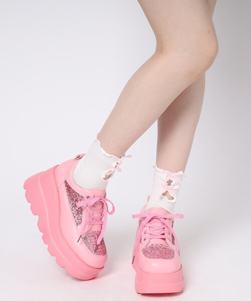 厚底グリッタースニーカー（スニーカー）｜cs T&P（シーエスティーアンドピー）