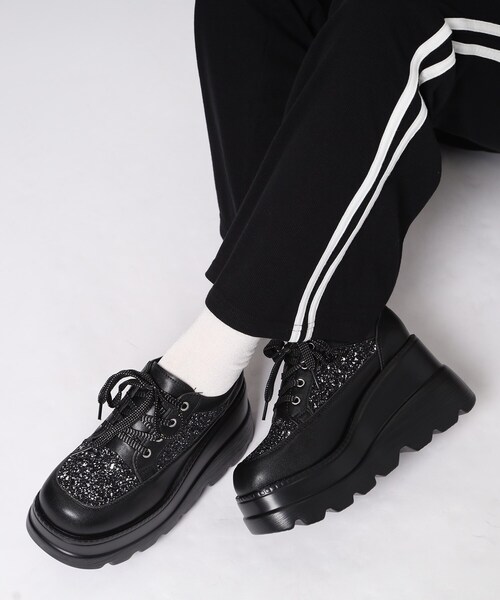 厚底グリッタースニーカー（スニーカー）｜cs T&P（シーエスティーアンドピー）