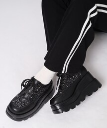 厚底グリッタースニーカー