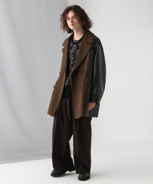 HARE（ハレ）の「ダマスクガラモールニットプルオーバー(HARE)（ニット/セーター・メンズ・ブラウン/ブラック/グレー/ブルー/レッド・SMALL/MEDIUM）」の13枚目の写真