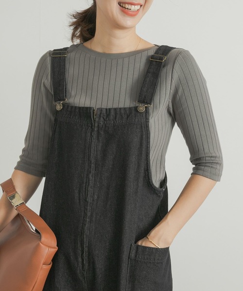 URBAN RESEARCH DOORS（アーバンリサーチドアーズ）の「針抜き6分袖カットソー（Tシャツ/カットソー・レディース・オフホワイト/レッド/チャコールグレー・MEDIUM）」の20枚目の写真