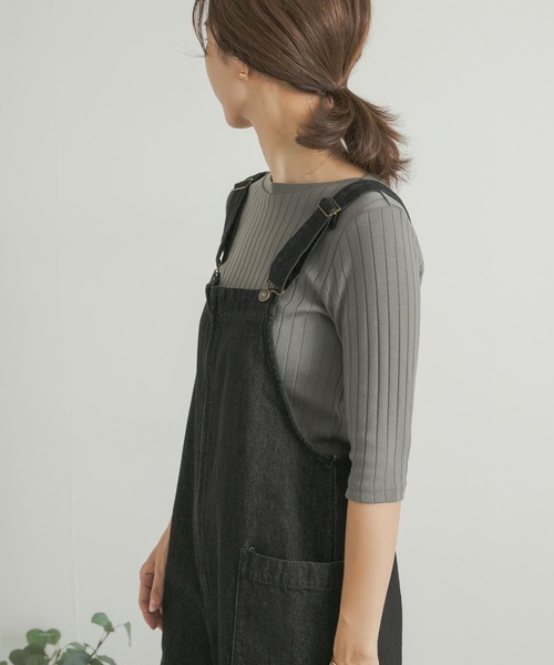 URBAN RESEARCH DOORS（アーバンリサーチドアーズ）の「針抜き6分袖カットソー（Tシャツ/カットソー・レディース・オフホワイト/レッド/チャコールグレー・MEDIUM）」の18枚目の写真