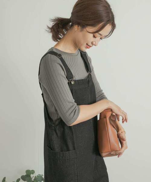 URBAN RESEARCH DOORS（アーバンリサーチドアーズ）の「針抜き6分袖カットソー（Tシャツ/カットソー・レディース・オフホワイト/レッド/チャコールグレー・MEDIUM）」の15枚目の写真