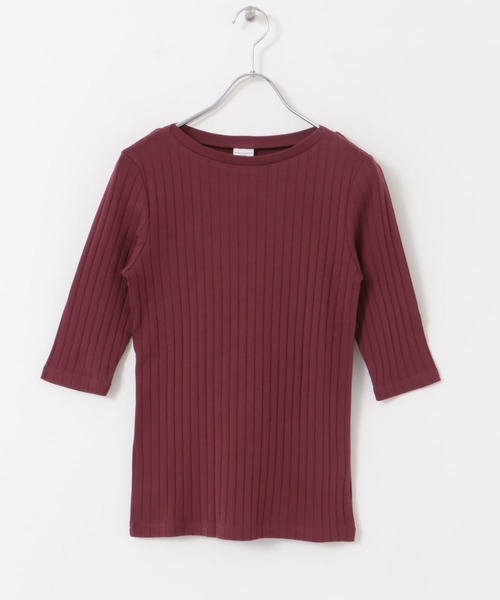 URBAN RESEARCH DOORS（アーバンリサーチドアーズ）の「針抜き6分袖カットソー（Tシャツ/カットソー・レディース・オフホワイト/レッド/チャコールグレー・MEDIUM）」の11枚目の写真