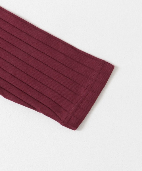 URBAN RESEARCH DOORS（アーバンリサーチドアーズ）の「針抜き6分袖カットソー（Tシャツ/カットソー・レディース・オフホワイト/レッド/チャコールグレー・MEDIUM）」の5枚目の写真