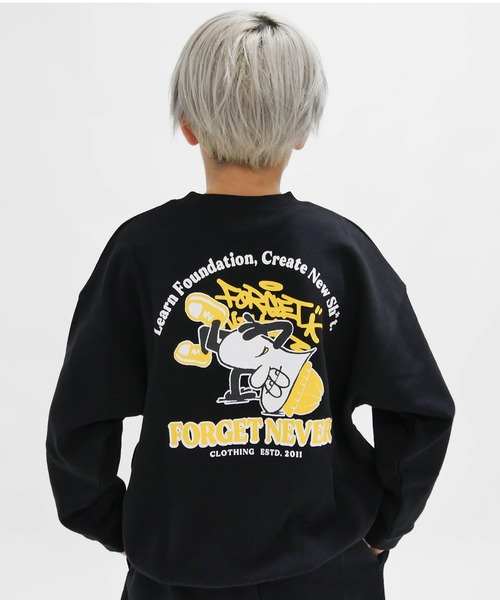 Sports Logo Sweatshirts/スポーツロゴスウェットシャツ クルーネックスウェットシャツ ホログラムロゴ SMJ211400