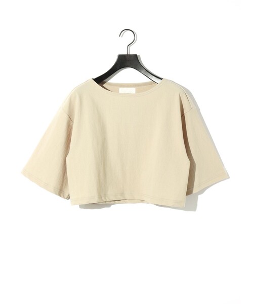 【セール】MIDIUMISOLID for Ladies リブショートプルオーバー（Tシャツ/カットソー）｜MIDIUMISOLID（ミディウミソリッド）