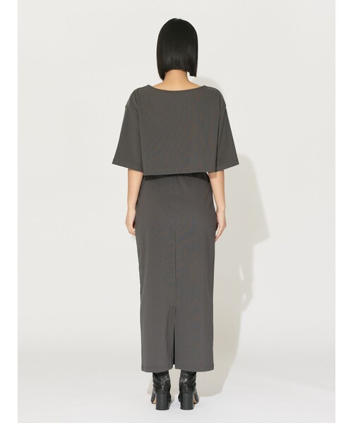 【セール】MIDIUMISOLID for Ladies リブショートプルオーバー（Tシャツ/カットソー）｜MIDIUMISOLID（ミディウミソリッド）