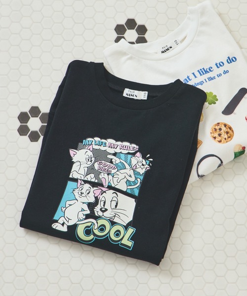 pairmanon(ペアマノン)の「【リンクコーデ】オリジナル シンプルプリント 長袖 Tシャツ(Tシャツ/カットソー・キッズ・ブラック系その他/ホワイト系その他2/ホワイト系その他4/ブラウン系その他2/ピンク系その他/ブラウン系その他/ブルー系その他2/ブラック系その他2/ブラウン系その他3/ベージュ系その他/ホワイト系その他3/ピンク系その他4/ピンク系その他2/ピンク系その他3/グリーン系その他/ブルー系その他/グリーン系その他2/ベージュ系その他2/ホワイト系その他/パープル系その他・120/90/140/100/130/150/110)」の5枚目の写真