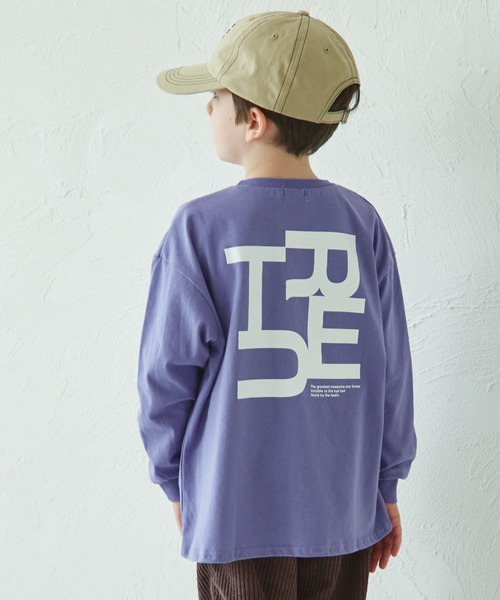 pairmanon(ペアマノン)の「【リンクコーデ】オリジナル シンプルプリント 長袖 Tシャツ(Tシャツ/カットソー・キッズ・ブラック系その他/ホワイト系その他2/ホワイト系その他4/ブラウン系その他2/ピンク系その他/ブラウン系その他/ブルー系その他2/ブラック系その他2/ブラウン系その他3/ベージュ系その他/ホワイト系その他3/ピンク系その他4/ピンク系その他2/ピンク系その他3/グリーン系その他/ブルー系その他/グリーン系その他2/ベージュ系その他2/ホワイト系その他/パープル系その他・120/90/140/100/130/150/110)」の16枚目の写真