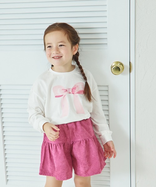 pairmanon(ペアマノン)の「【リンクコーデ】オリジナル シンプルプリント 長袖 Tシャツ(Tシャツ/カットソー・キッズ・ブラック系その他/ホワイト系その他2/ホワイト系その他4/ブラウン系その他2/ピンク系その他/ブラウン系その他/ブルー系その他2/ブラック系その他2/ブラウン系その他3/ベージュ系その他/ホワイト系その他3/ピンク系その他4/ピンク系その他2/ピンク系その他3/グリーン系その他/ブルー系その他/グリーン系その他2/ベージュ系その他2/ホワイト系その他/パープル系その他・120/90/140/100/130/150/110)」の2枚目の写真