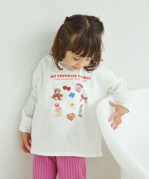 pairmanon(ペアマノン)の「【リンクコーデ】オリジナル シンプルプリント 長袖 Tシャツ(Tシャツ/カットソー・キッズ・ブラック系その他/ホワイト系その他2/ホワイト系その他4/ブラウン系その他2/ピンク系その他/ブラウン系その他/ブルー系その他2/ブラック系その他2/ブラウン系その他3/ベージュ系その他/ホワイト系その他3/ピンク系その他4/ピンク系その他2/ピンク系その他3/グリーン系その他/ブルー系その他/グリーン系その他2/ベージュ系その他2/ホワイト系その他/パープル系その他・120/90/140/100/130/150/110)」の4枚目の写真