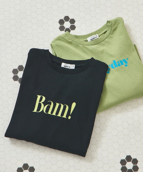 pairmanon(ペアマノン)の「【リンクコーデ】オリジナル シンプルプリント 長袖 Tシャツ(Tシャツ/カットソー・キッズ・ブラック系その他/ホワイト系その他2/ホワイト系その他4/ブラウン系その他2/ピンク系その他/ブラウン系その他/ブルー系その他2/ブラック系その他2/ブラウン系その他3/ベージュ系その他/ホワイト系その他3/ピンク系その他4/ピンク系その他2/ピンク系その他3/グリーン系その他/ブルー系その他/グリーン系その他2/ベージュ系その他2/ホワイト系その他/パープル系その他・120/90/140/100/130/150/110)」の6枚目の写真