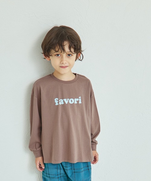 pairmanon(ペアマノン)の「【リンクコーデ】オリジナル シンプルプリント 長袖 Tシャツ(Tシャツ/カットソー・キッズ・ブラック系その他/ホワイト系その他2/ホワイト系その他4/ブラウン系その他2/ピンク系その他/ブラウン系その他/ブルー系その他2/ブラック系その他2/ブラウン系その他3/ベージュ系その他/ホワイト系その他3/ピンク系その他4/ピンク系その他2/ピンク系その他3/グリーン系その他/ブルー系その他/グリーン系その他2/ベージュ系その他2/ホワイト系その他/パープル系その他・120/90/140/100/130/150/110)」の8枚目の写真