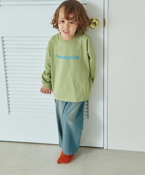 pairmanon(ペアマノン)の「【リンクコーデ】オリジナル シンプルプリント 長袖 Tシャツ(Tシャツ/カットソー・キッズ・ブラック系その他/ホワイト系その他2/ホワイト系その他4/ブラウン系その他2/ピンク系その他/ブラウン系その他/ブルー系その他2/ブラック系その他2/ブラウン系その他3/ベージュ系その他/ホワイト系その他3/ピンク系その他4/ピンク系その他2/ピンク系その他3/グリーン系その他/ブルー系その他/グリーン系その他2/ベージュ系その他2/ホワイト系その他/パープル系その他・120/90/140/100/130/150/110)」の13枚目の写真