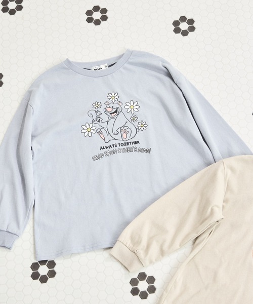 pairmanon(ペアマノン)の「【リンクコーデ】オリジナル シンプルプリント 長袖 Tシャツ(Tシャツ/カットソー・キッズ・ブラック系その他/ホワイト系その他2/ホワイト系その他4/ブラウン系その他2/ピンク系その他/ブラウン系その他/ブルー系その他2/ブラック系その他2/ブラウン系その他3/ベージュ系その他/ホワイト系その他3/ピンク系その他4/ピンク系その他2/ピンク系その他3/グリーン系その他/ブルー系その他/グリーン系その他2/ベージュ系その他2/ホワイト系その他/パープル系その他・120/90/140/100/130/150/110)」の15枚目の写真