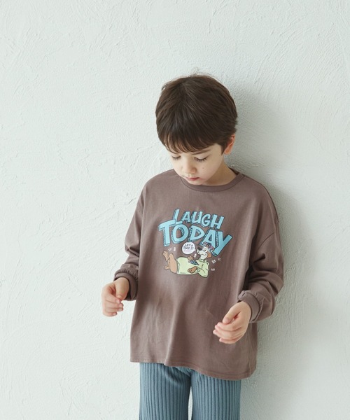 pairmanon(ペアマノン)の「【リンクコーデ】オリジナル シンプルプリント 長袖 Tシャツ(Tシャツ/カットソー・キッズ・ブラック系その他/ホワイト系その他2/ホワイト系その他4/ブラウン系その他2/ピンク系その他/ブラウン系その他/ブルー系その他2/ブラック系その他2/ブラウン系その他3/ベージュ系その他/ホワイト系その他3/ピンク系その他4/ピンク系その他2/ピンク系その他3/グリーン系その他/ブルー系その他/グリーン系その他2/ベージュ系その他2/ホワイト系その他/パープル系その他・120/90/140/100/130/150/110)」の21枚目の写真