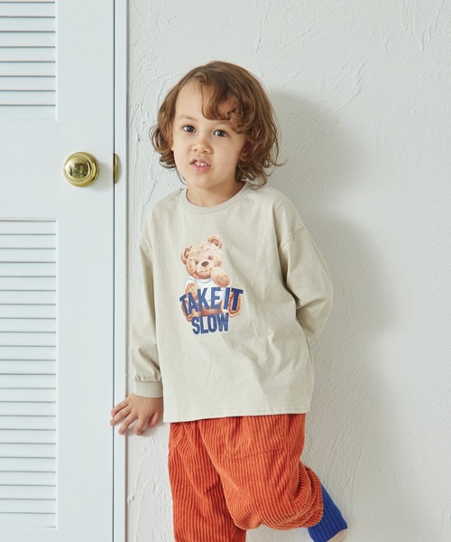 pairmanon(ペアマノン)の「【リンクコーデ】オリジナル シンプルプリント 長袖 Tシャツ(Tシャツ/カットソー・キッズ・ブラック系その他/ホワイト系その他2/ホワイト系その他4/ブラウン系その他2/ピンク系その他/ブラウン系その他/ブルー系その他2/ブラック系その他2/ブラウン系その他3/ベージュ系その他/ホワイト系その他3/ピンク系その他4/ピンク系その他2/ピンク系その他3/グリーン系その他/ブルー系その他/グリーン系その他2/ベージュ系その他2/ホワイト系その他/パープル系その他・120/90/140/100/130/150/110)」の22枚目の写真