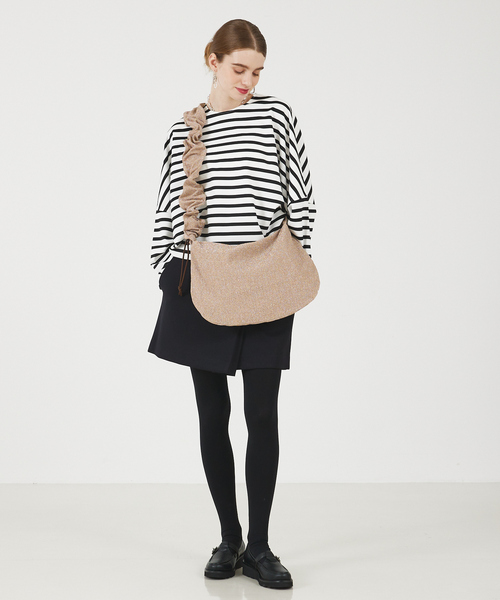 soeur（スール）の「●SOEUR/ラメニットフリルショルダー（トートバッグ・レディース・ブラック/シルバー/シャンパン・フリー）」の10枚目の写真