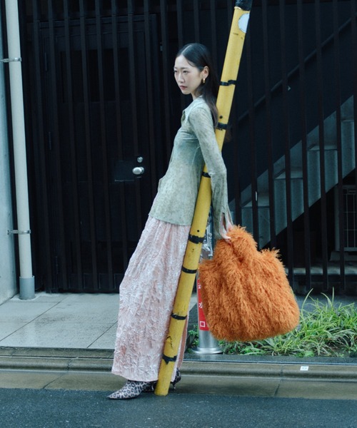 Color shaggy bag / カラーシャギーバッグ（ハンドバッグ）｜yae（ヤエ